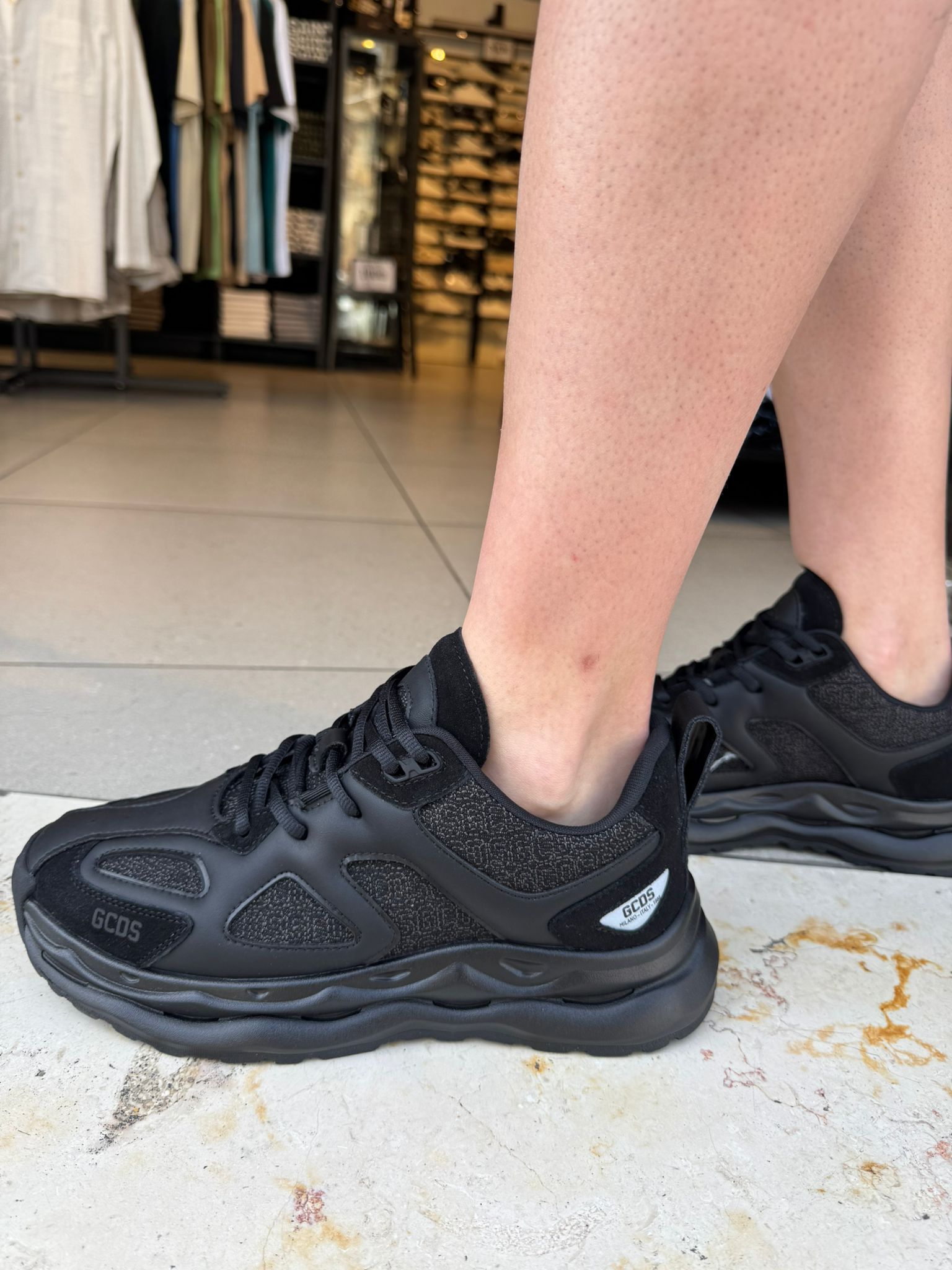 GCDS - סניקרס GC251MF12-001 BLACK