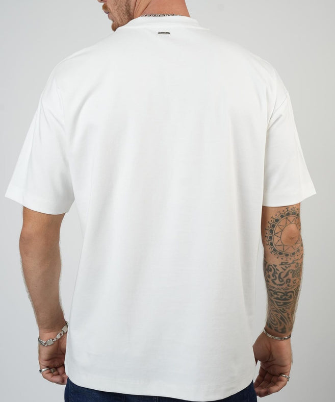 קרייזר -  חולצה טי אוברזייס מבד מרצרייז CRT25-313