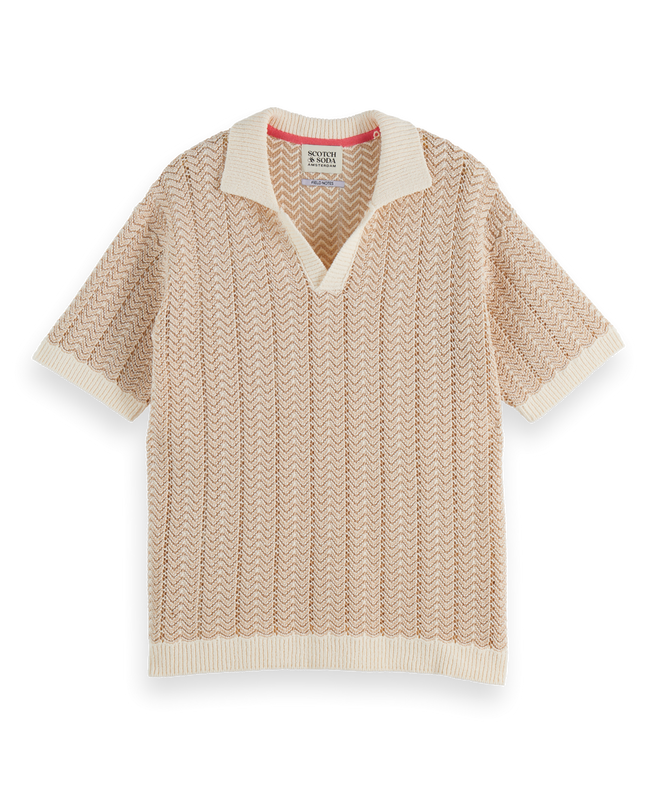 סקוץ' אנד סודה - סריג רשת צווארון 181322 270 FA25