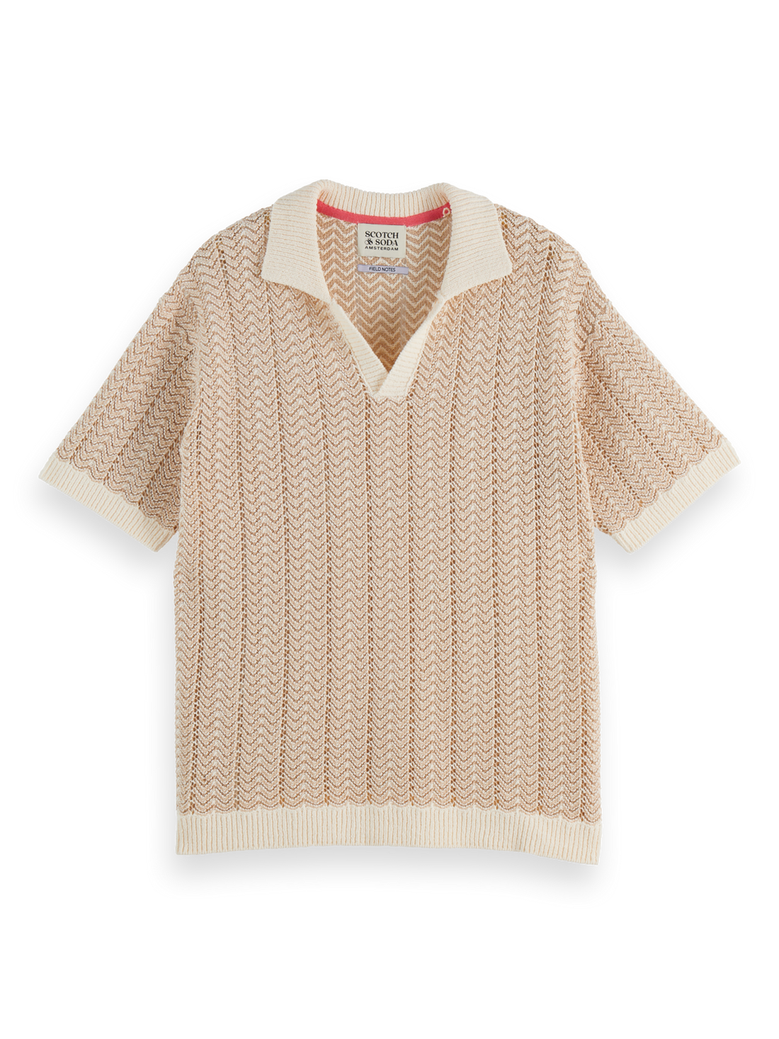 סקוץ' אנד סודה - סריג רשת צווארון 181322 270 FA25