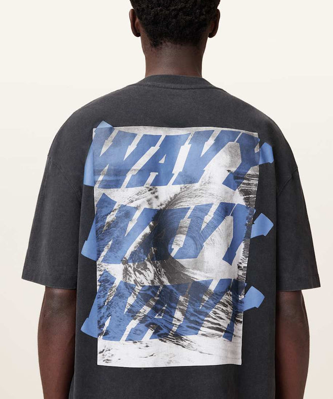 אולסיינטס - אוברסייז שרוול קצר M063PC Washed Black