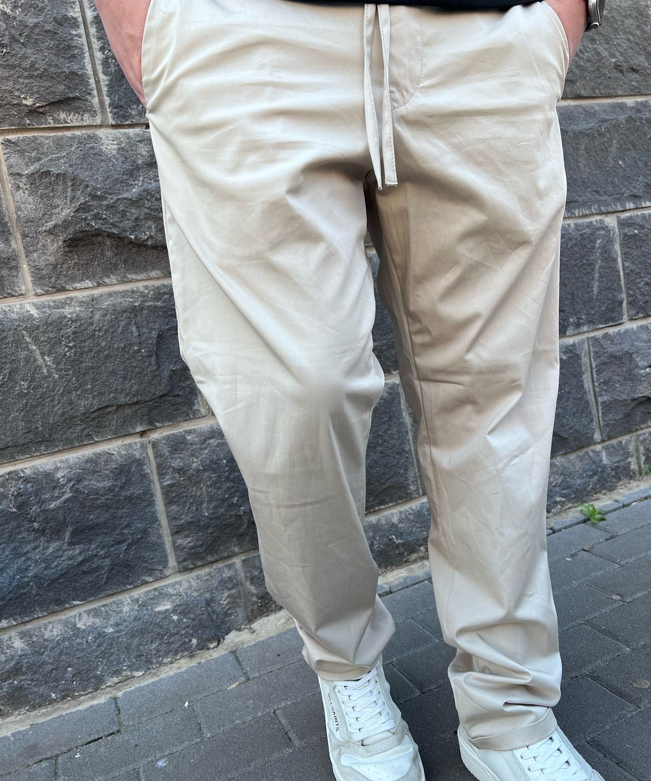 קרייזר - מכנסיים אוברסייז EMMA 25S02 ,BEIGE STRAIGHT