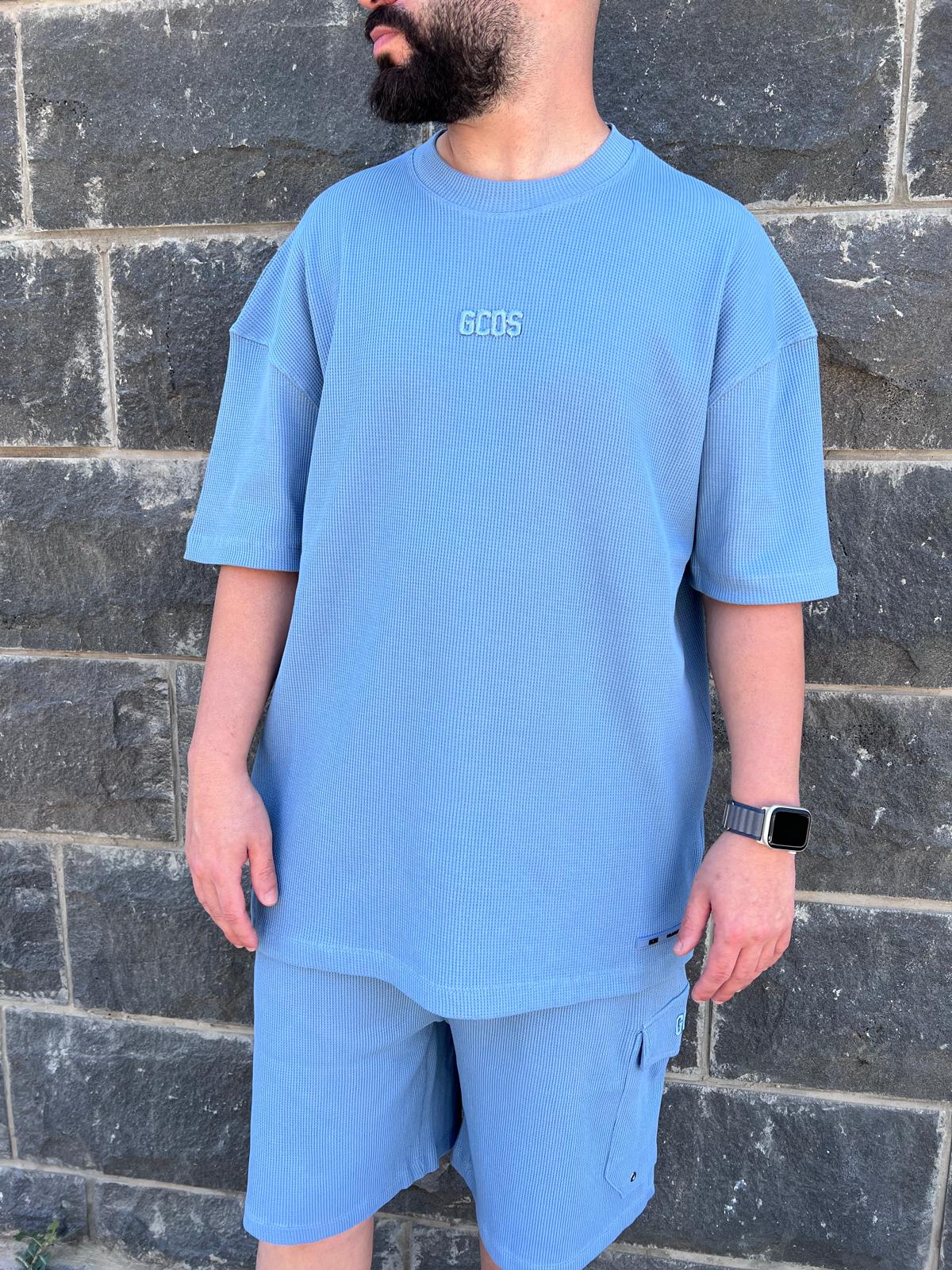 GCDS - חליפה וופל אוברסייז 100% כותנה GC251MS02