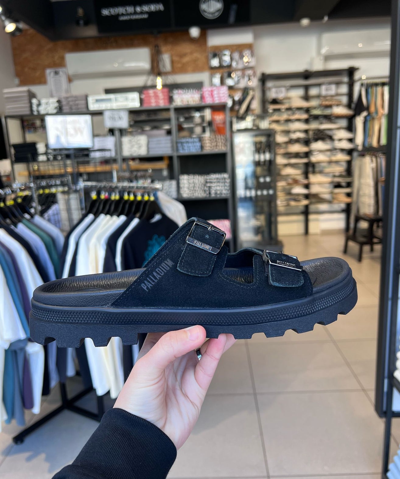 פלדיום – סנדלים לגברים 74455 008 BLACK DUNELITE RIVIERA SDE