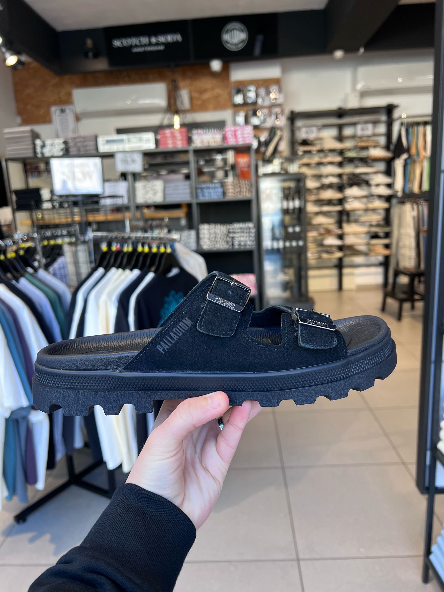 פלדיום – סנדלים לגברים 74455 008 BLACK DUNELITE RIVIERA SDE