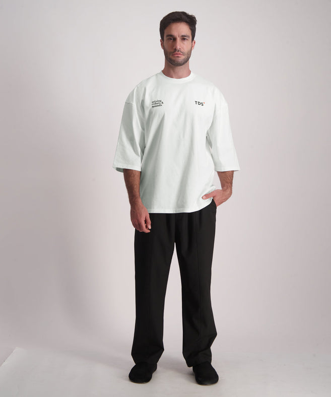 THIRTY DEGREES - 30FW26-22  3/4 טי אוברסייז Clean Soun Tee New
