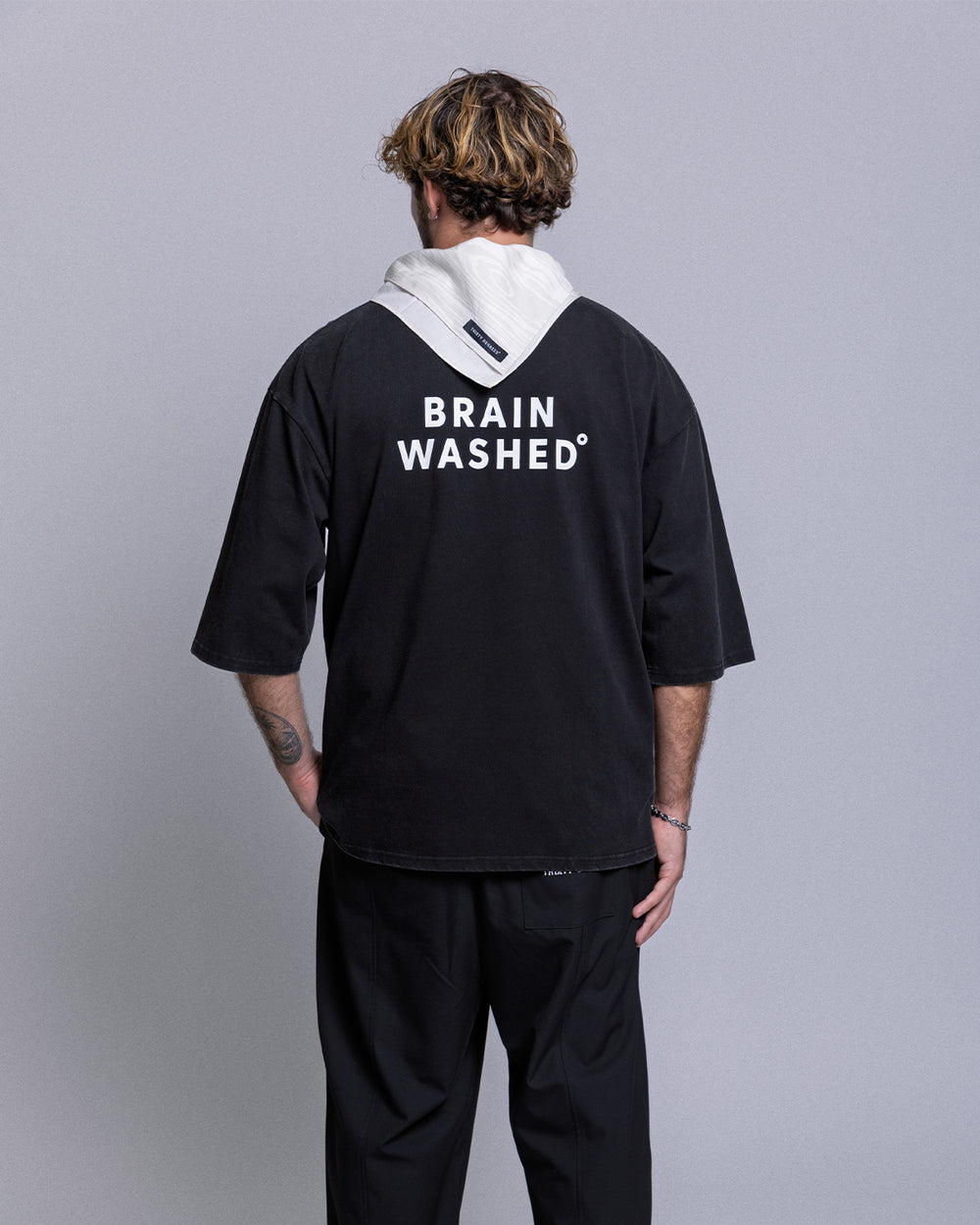 THIRTY DEGREES חולצה טי 3/4 TEE BRAIN WASHED 04