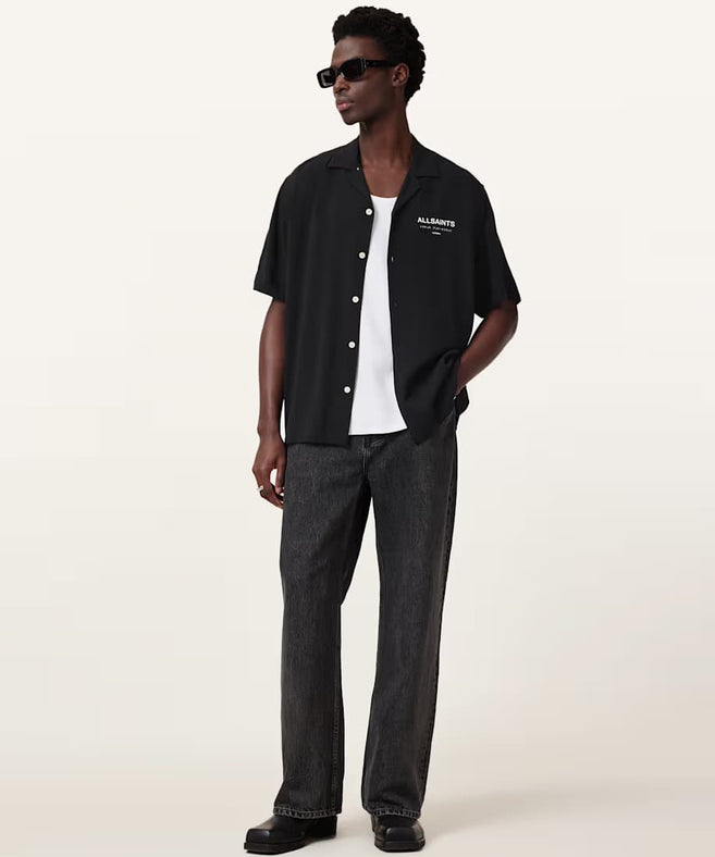 אולסיינטס - מכופתרת M158SB Jet Black/Ecru