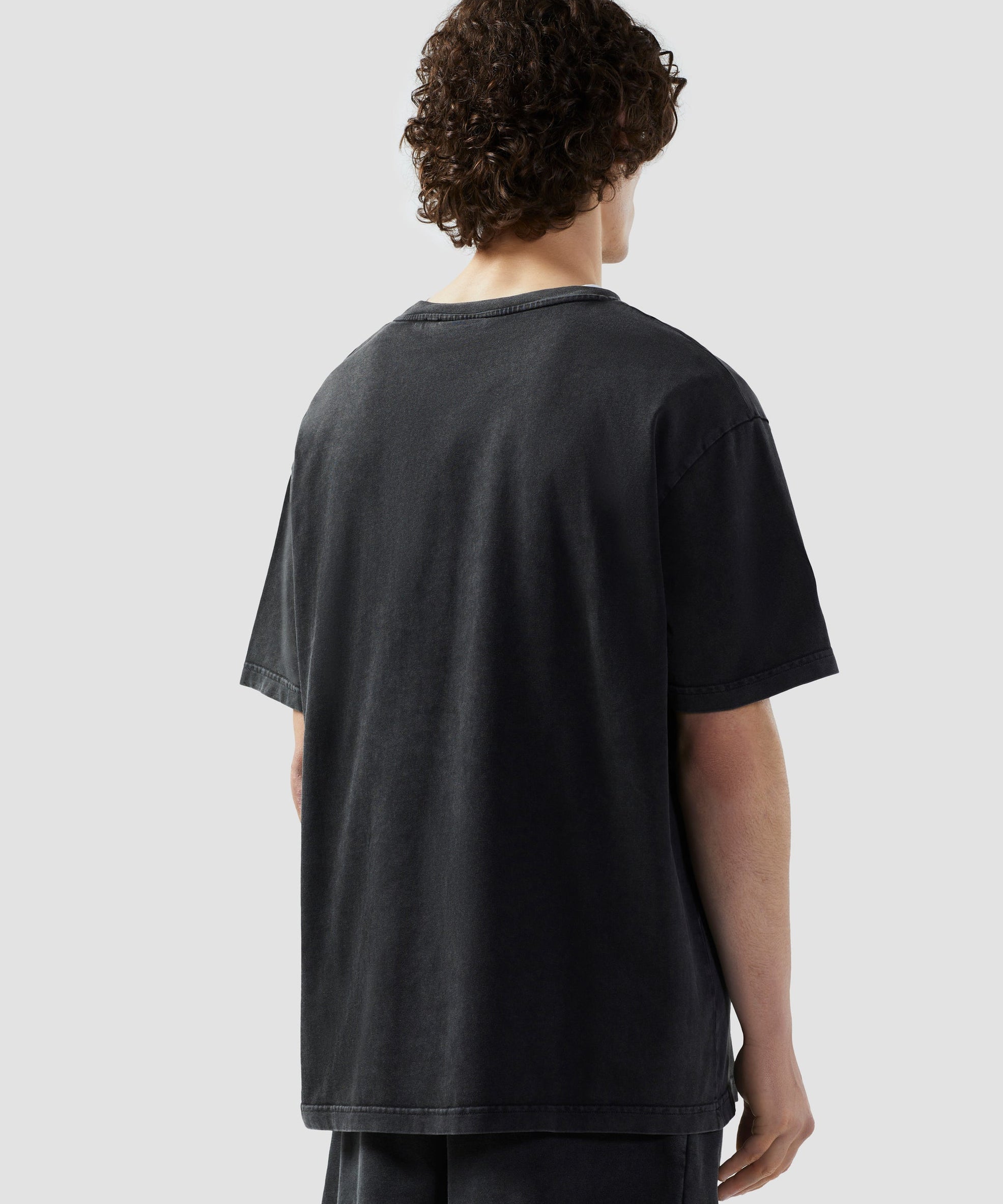 GCDS - חולצה טי אוברסייז CM2320 98 JH5 DARK GREY