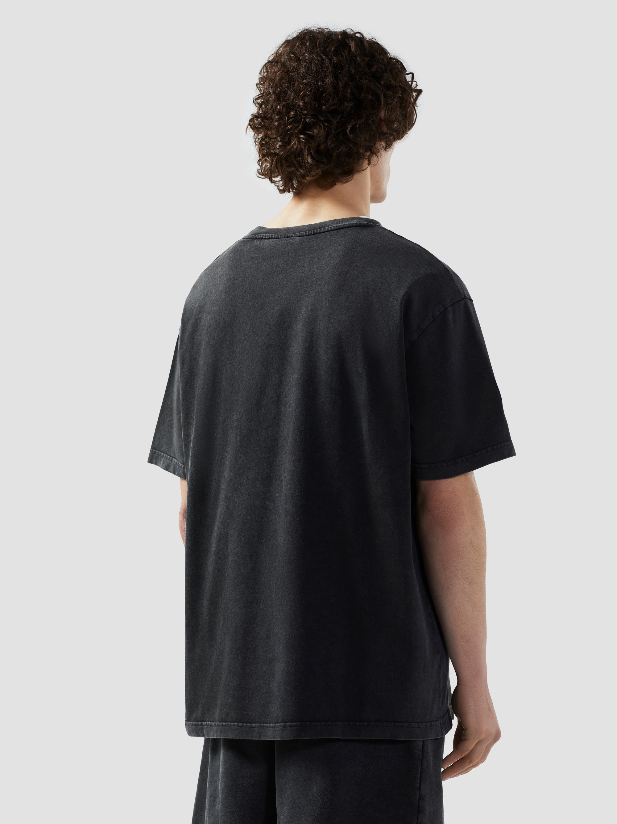 GCDS - חולצה טי אוברסייז CM2320 98 JH5 DARK GREY