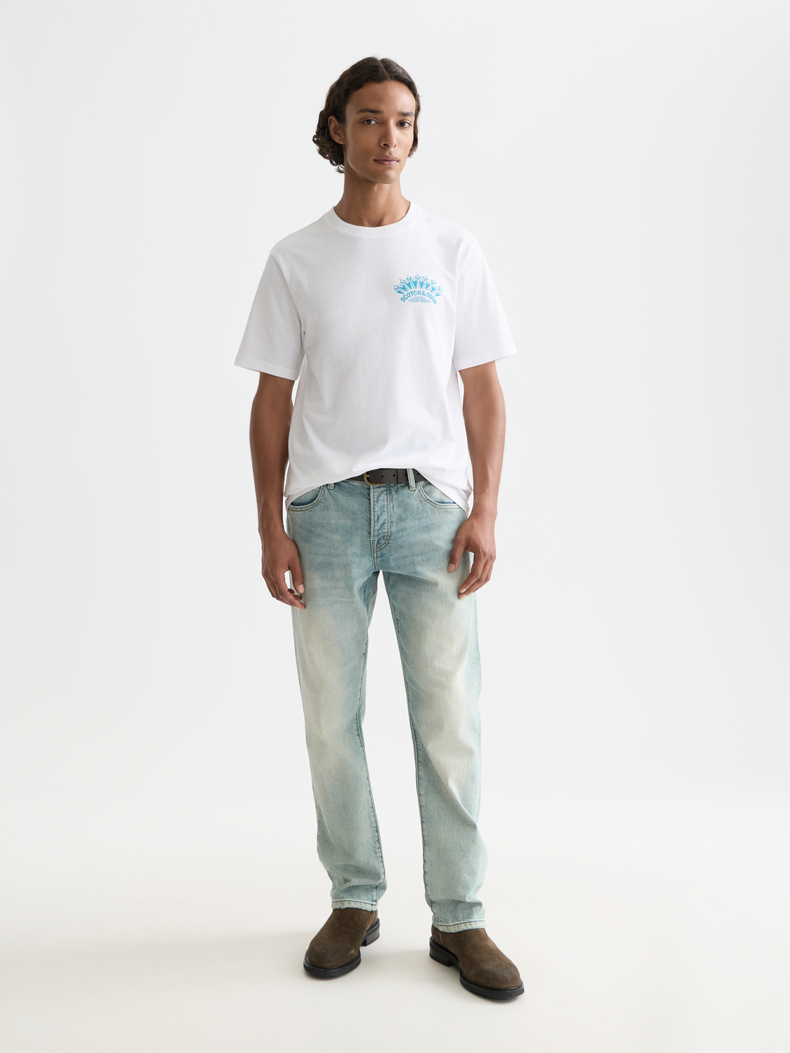 סקוץ' אנד סודה - חולצה טי לגברים 183042 101 SP26