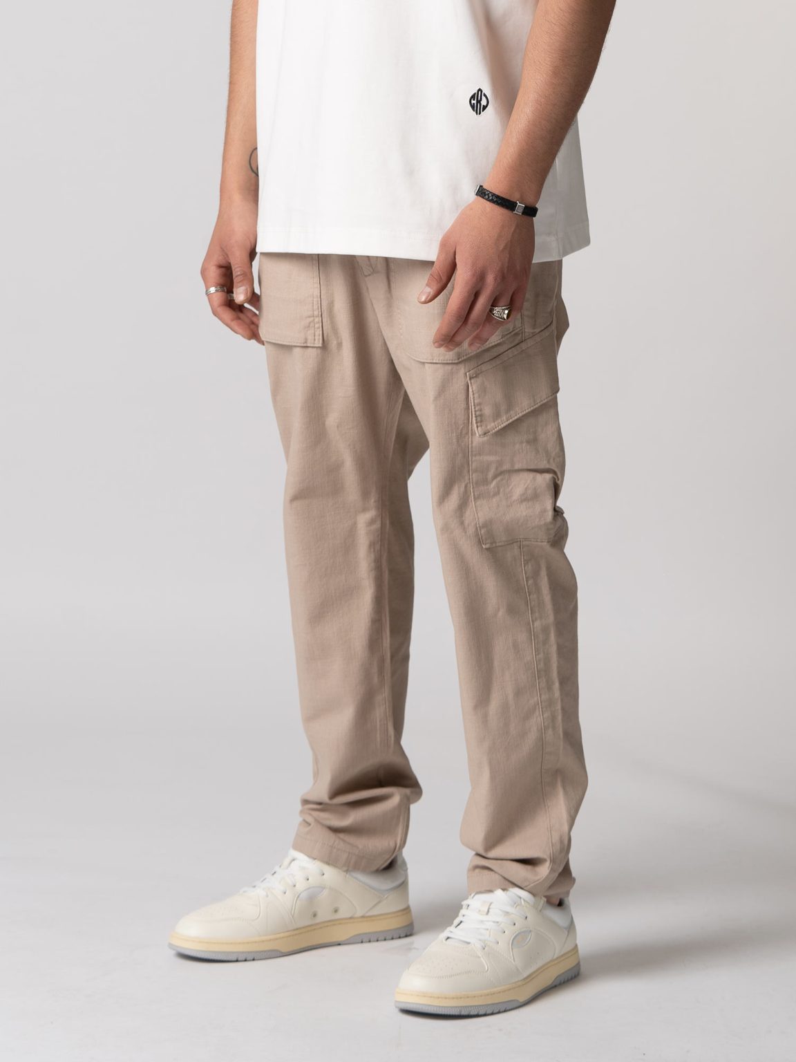 קרייזר - מכנס פשתן  Dana BEIGE-STRAIGHT