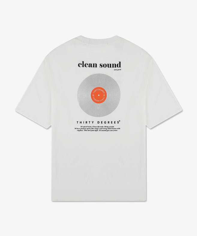THIRTY DEGREES - 30FW26-22  3/4 טי אוברסייז Clean Soun Tee New