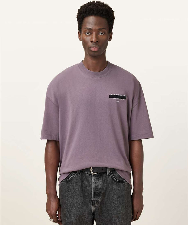 אולסיינטס - אוברסייז שרוול קצר M002PC PUCE PURPLE