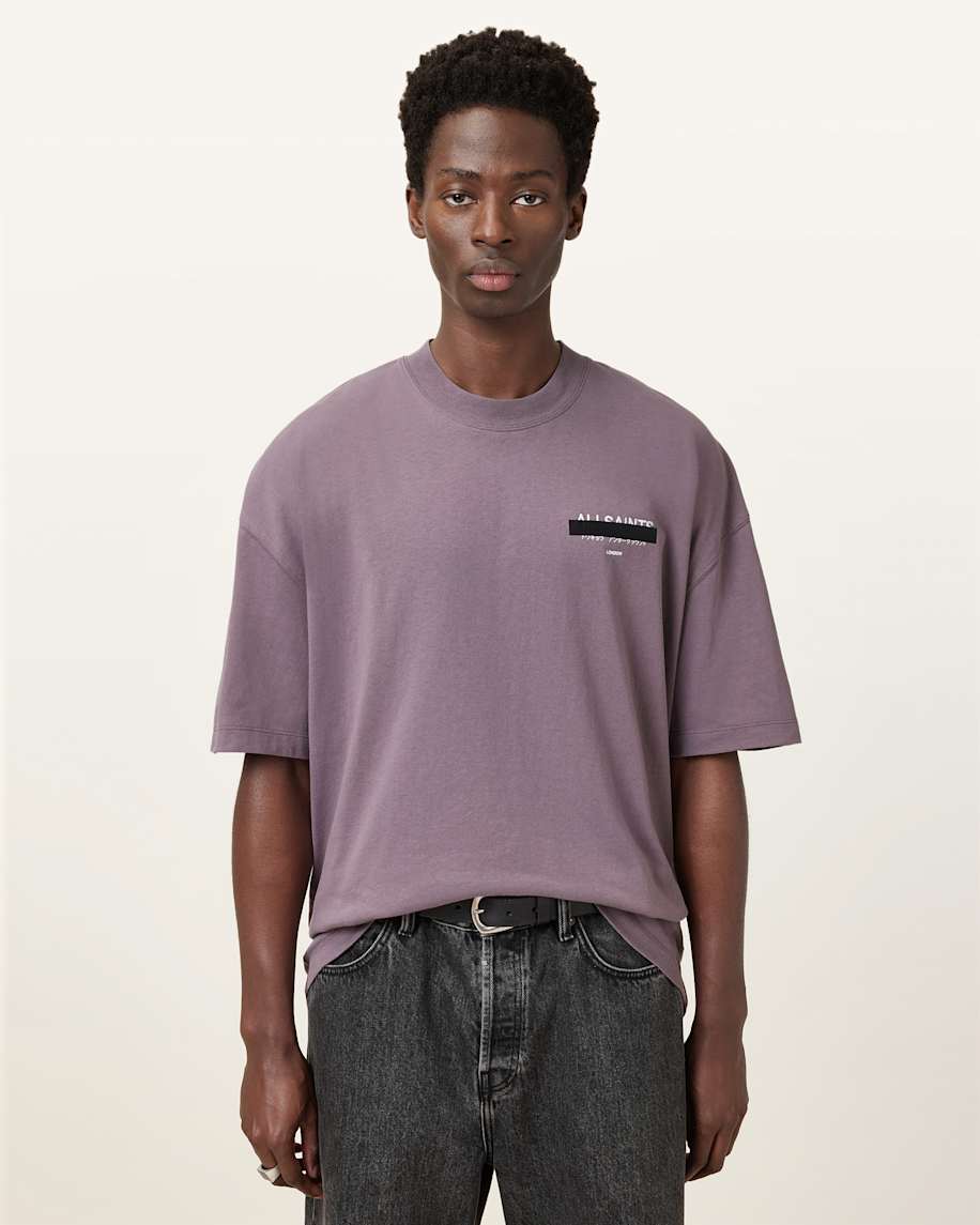 אולסיינטס - אוברסייז שרוול קצר M002PC PUCE PURPLE