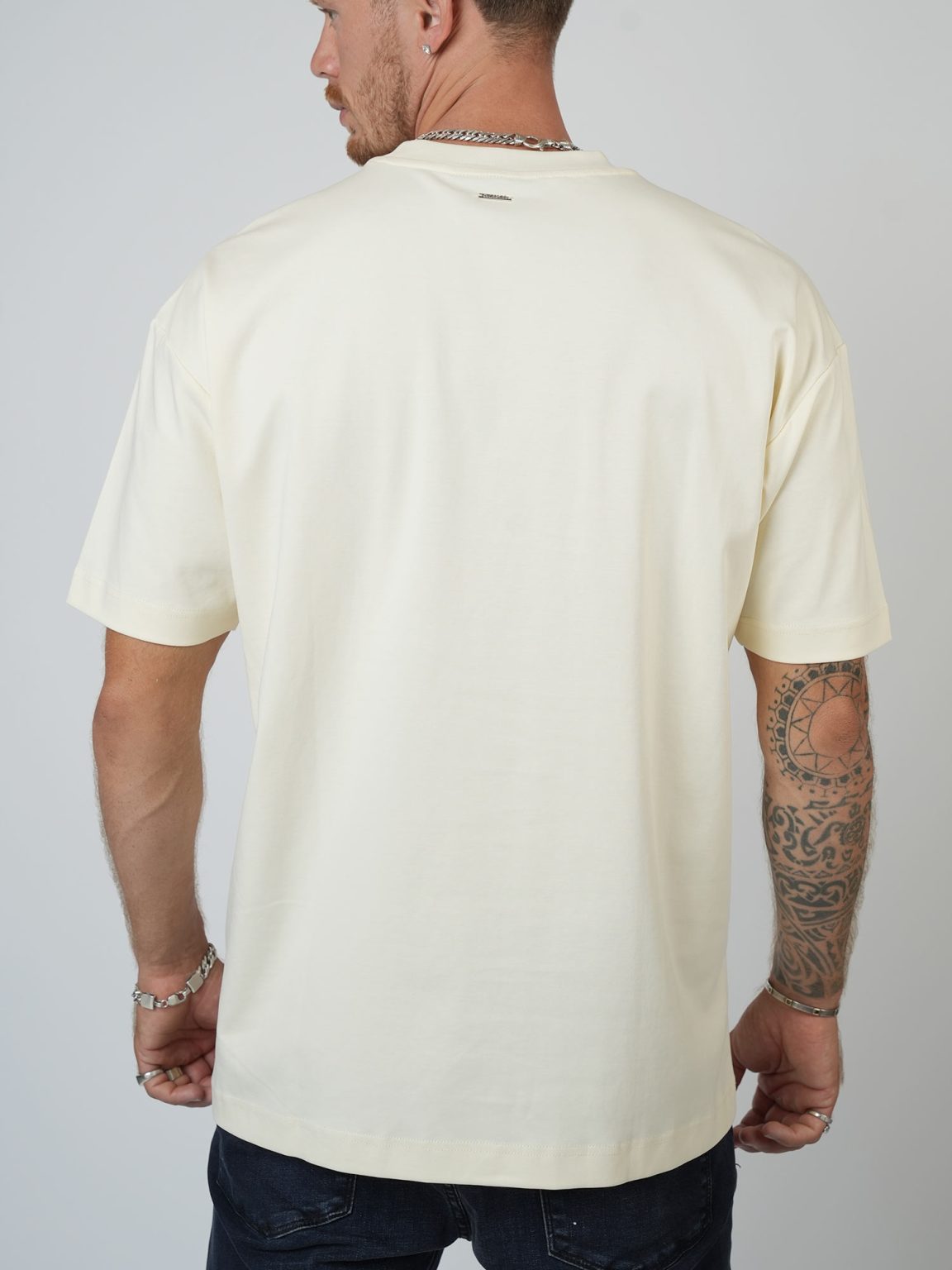 קרייזר -  חולצה טי אוברזייס מבד מרצרייז CRT26-102