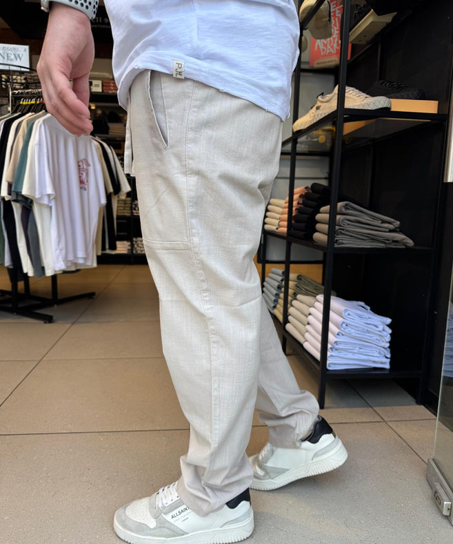 קרייזר - מכנס פשתן 25S20 OHAD STONE-STRAIGHT