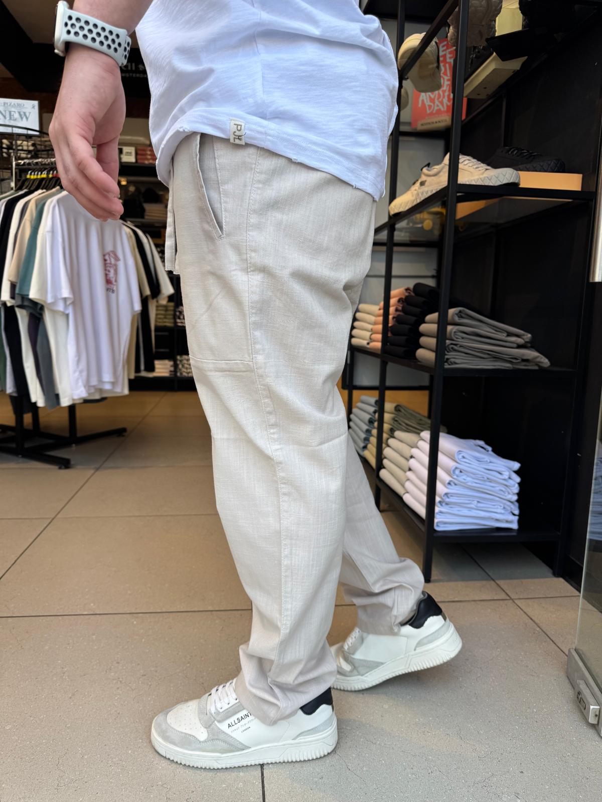 קרייזר - מכנס פשתן 25S20 OHAD STONE-STRAIGHT