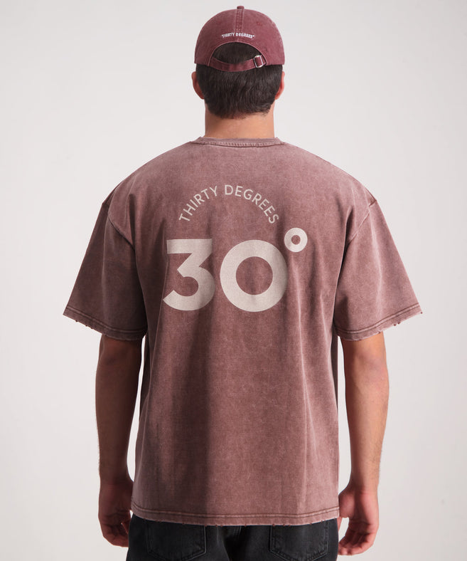 THIRTY DEGREES - 30FW26-6 טי אוברסייז Basketball 05 Tee New