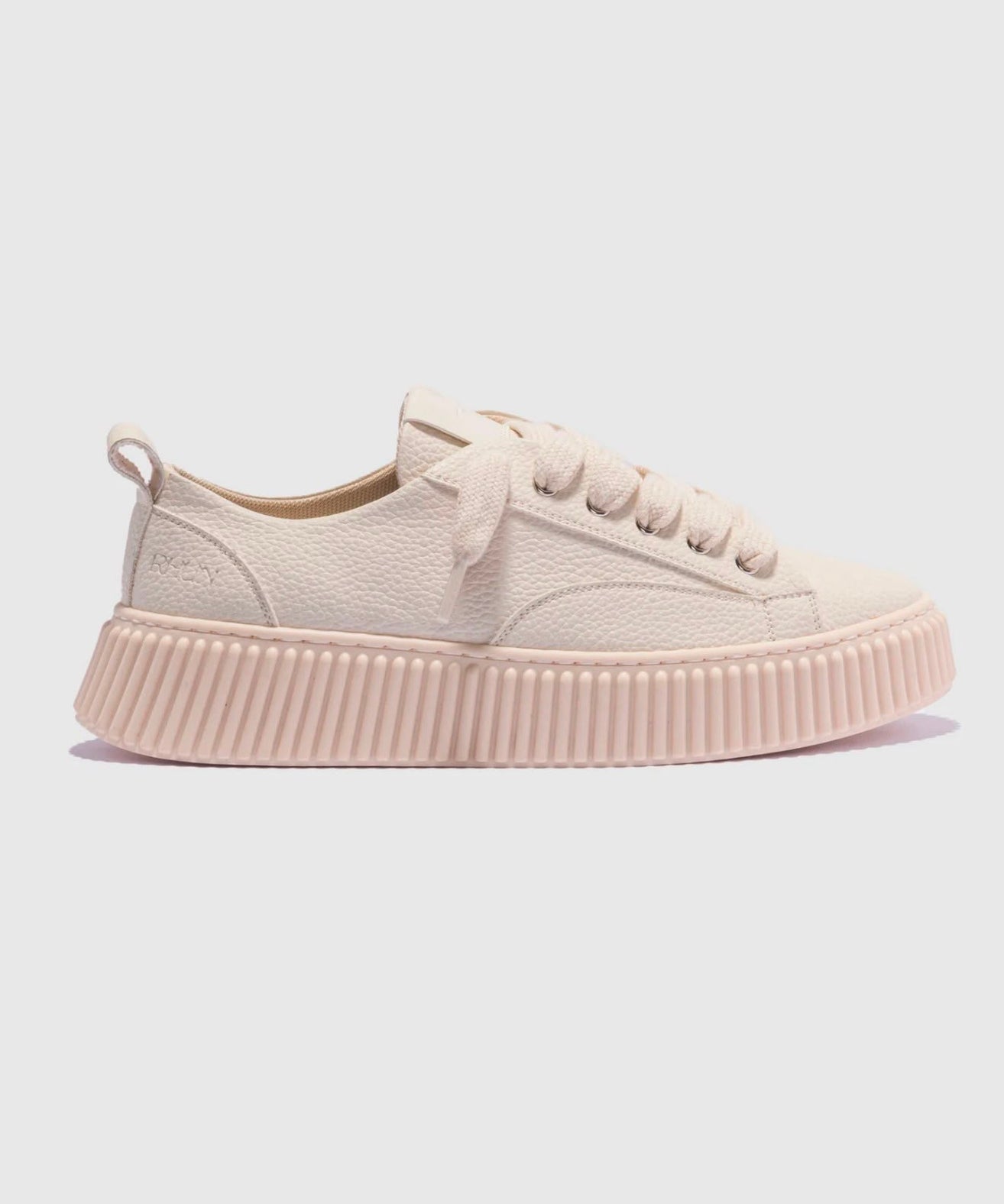RHUN - סניקרס מעור Treble 2019 Beige Grain Leather