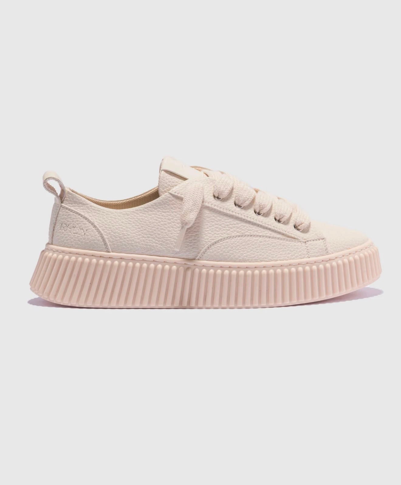 RHUN - סניקרס מעור Treble 2019 Beige Grain Leather