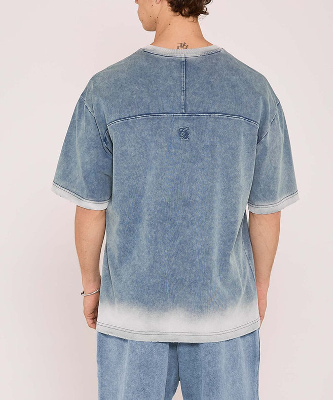 קרייזר - טי שירט באפקט דהוי אוברסייז Wash Tee27-102