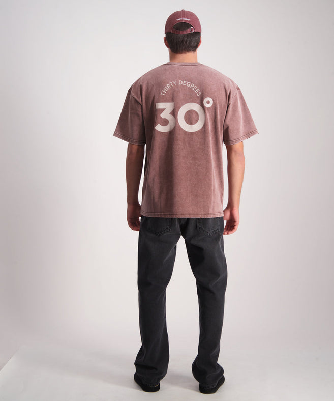 THIRTY DEGREES - 30FW26-6 טי אוברסייז Basketball 05 Tee New