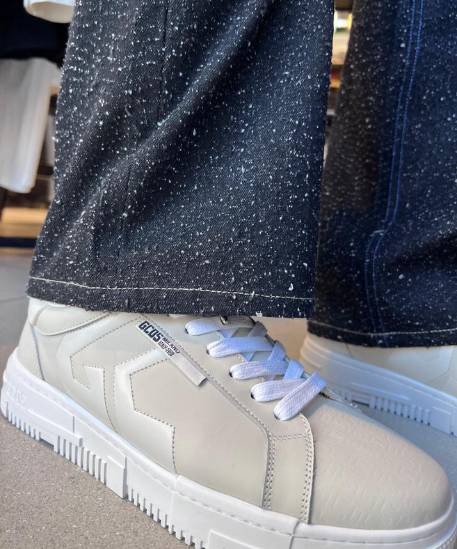 GCDS - סניקרס GC251MF04-160 SAND BEIGE