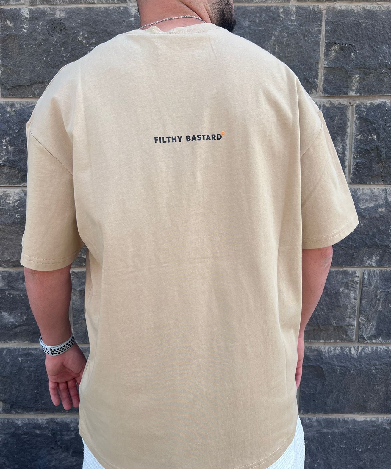 THIRTY DEGREES - חולצה טי אוברסייז FILTY BASTARAD FBBB01 1012