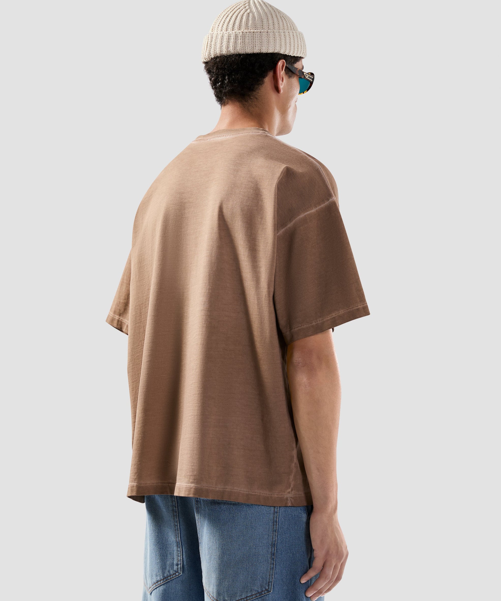 GCDS - חולצה טי אוברסייז PATCH LOGO SOLARIZED B2SM2313JF1