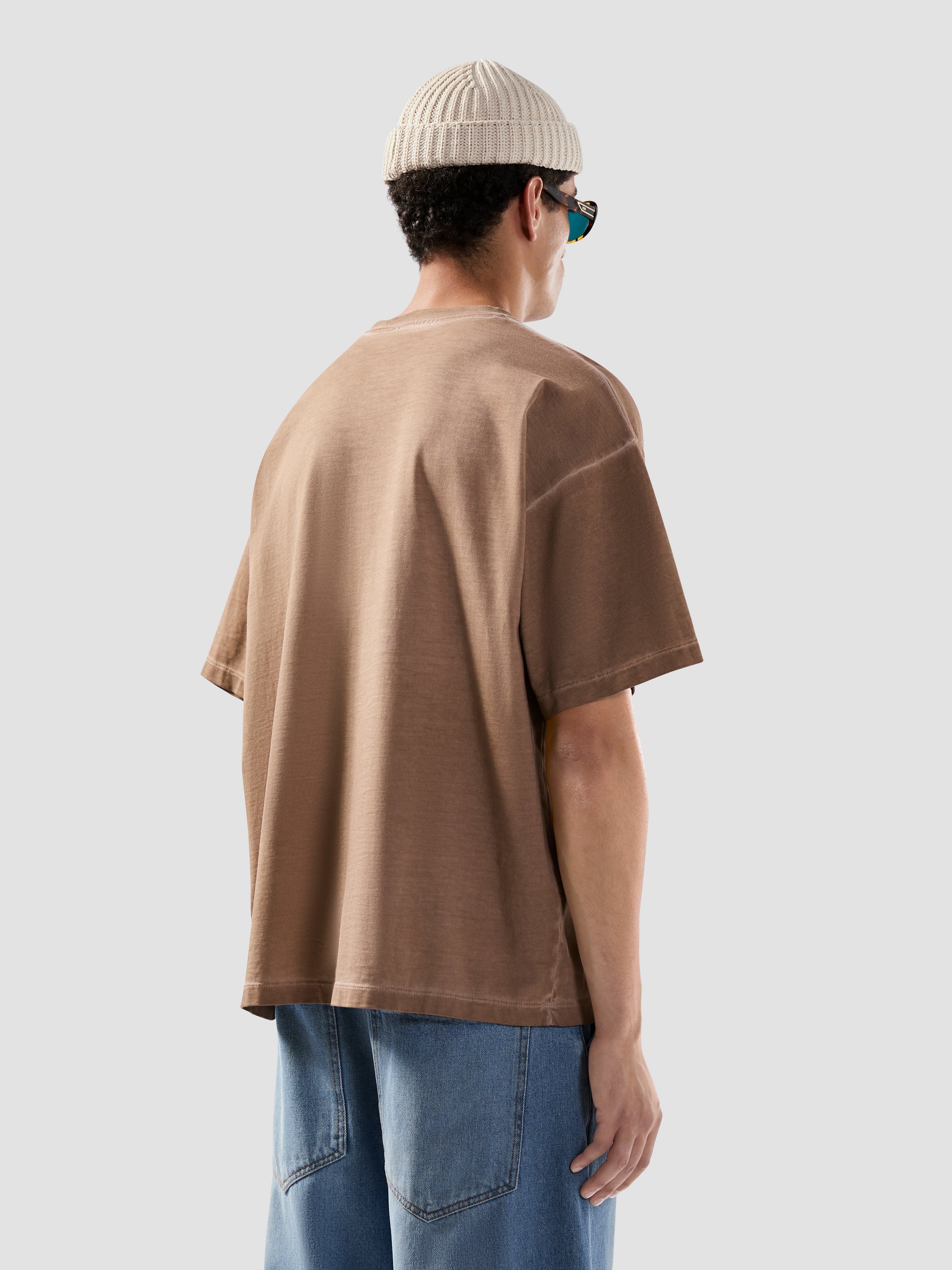 GCDS - חולצה טי אוברסייז PATCH LOGO SOLARIZED B2SM2313JF1