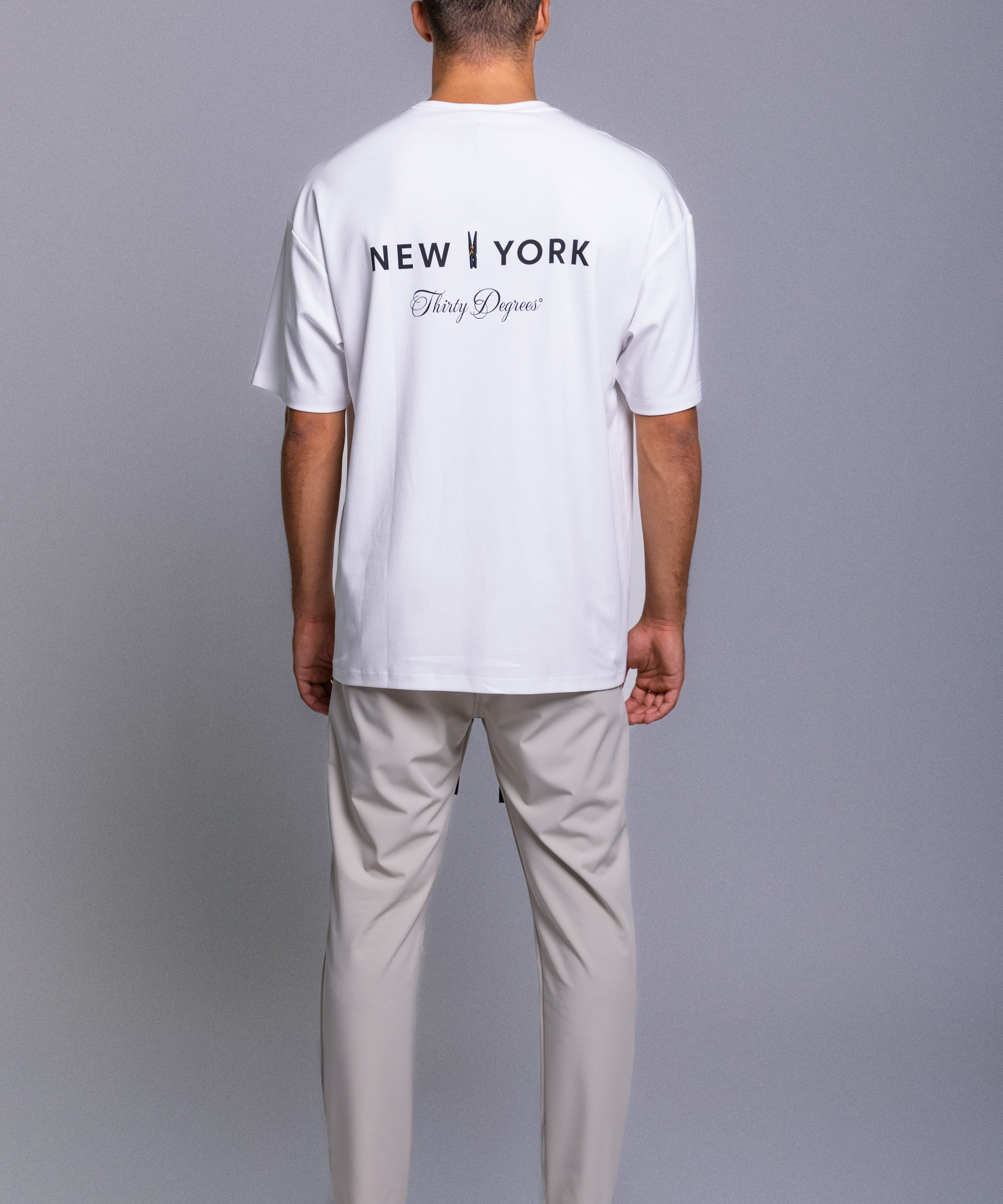 THIRTY DEGREES חולצה טי NEW YORK CLIP 30SS26-14
