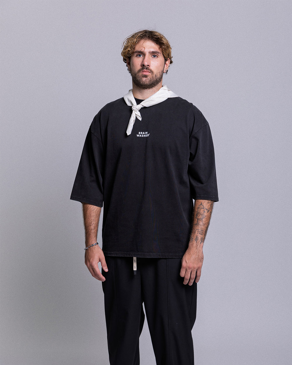 THIRTY DEGREES חולצה טי 3/4 TEE BRAIN WASHED 04