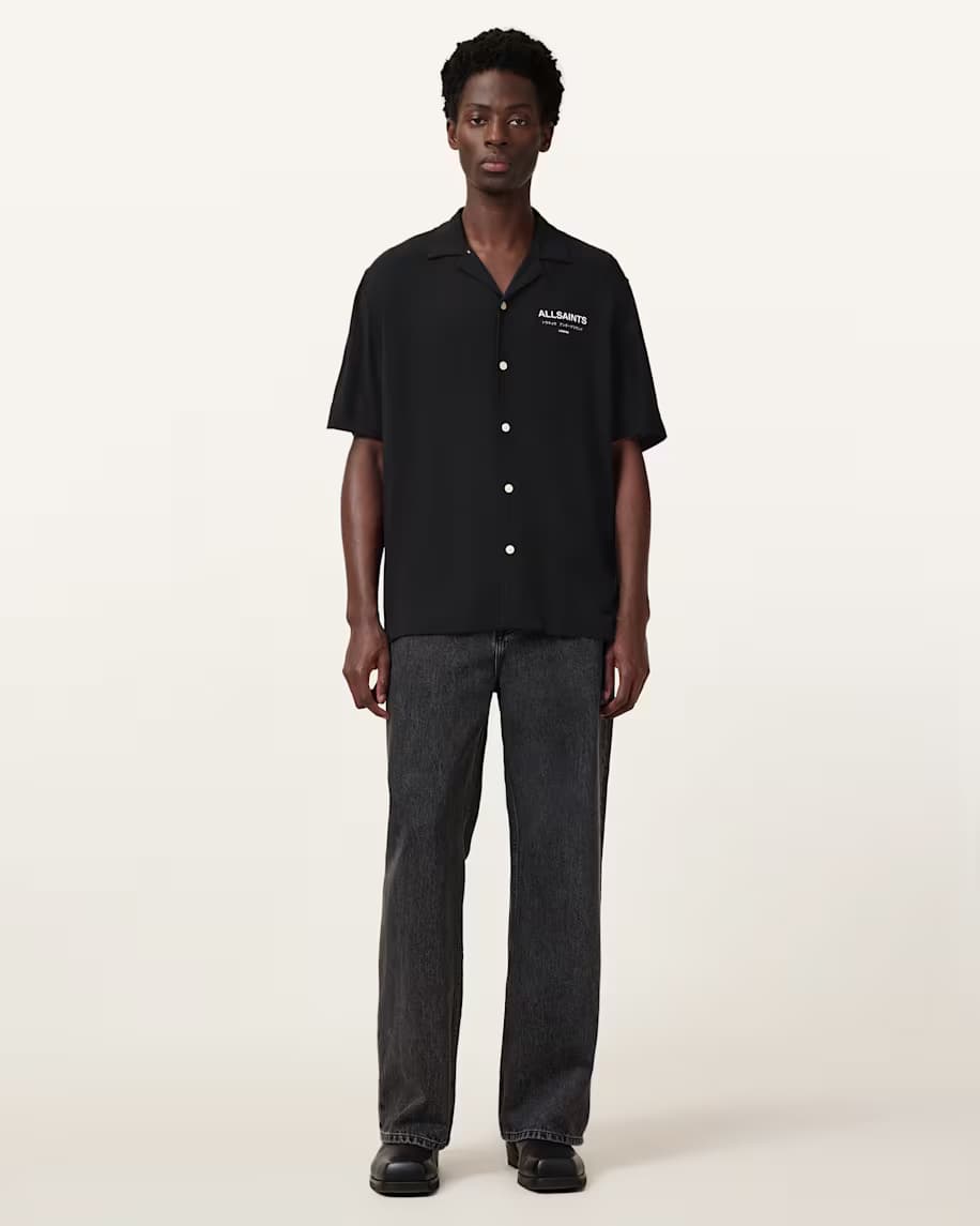 אולסיינטס - מכופתרת M158SB Jet Black/Ecru