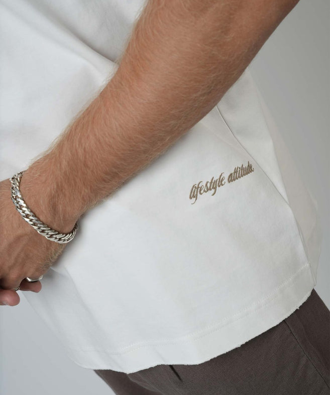 קרייזר -  חולצה טי אוברזייס מבד מרצרייז CRT26-101