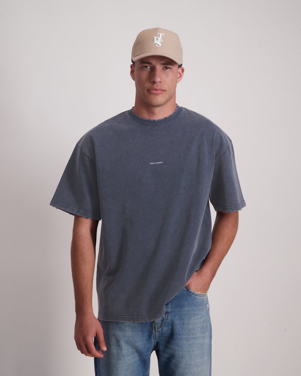 THIRTY DEGREES - 30FW26-6 טי אוברסייז Basketball 05 Tee New