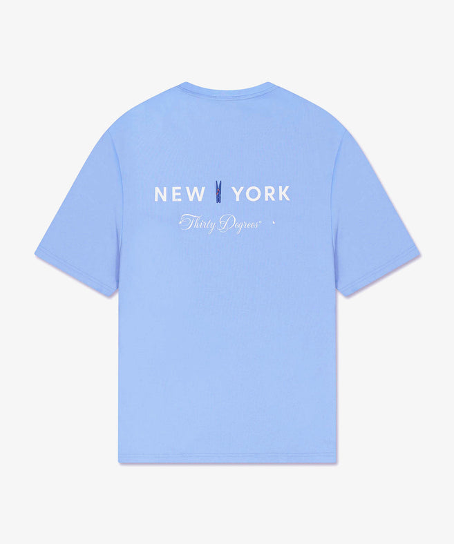 THIRTY DEGREES חולצה טי NEW YORK CLIP 30SS26-14