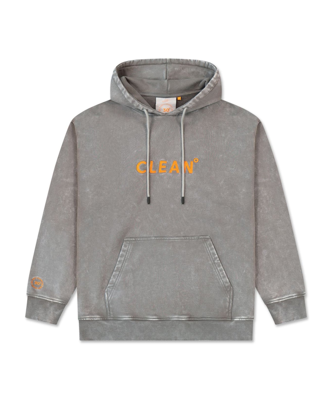 THIRTY DEGREES - קפוצ'ון CLEAN AND DIRTY WASHED HOODIE TD0303