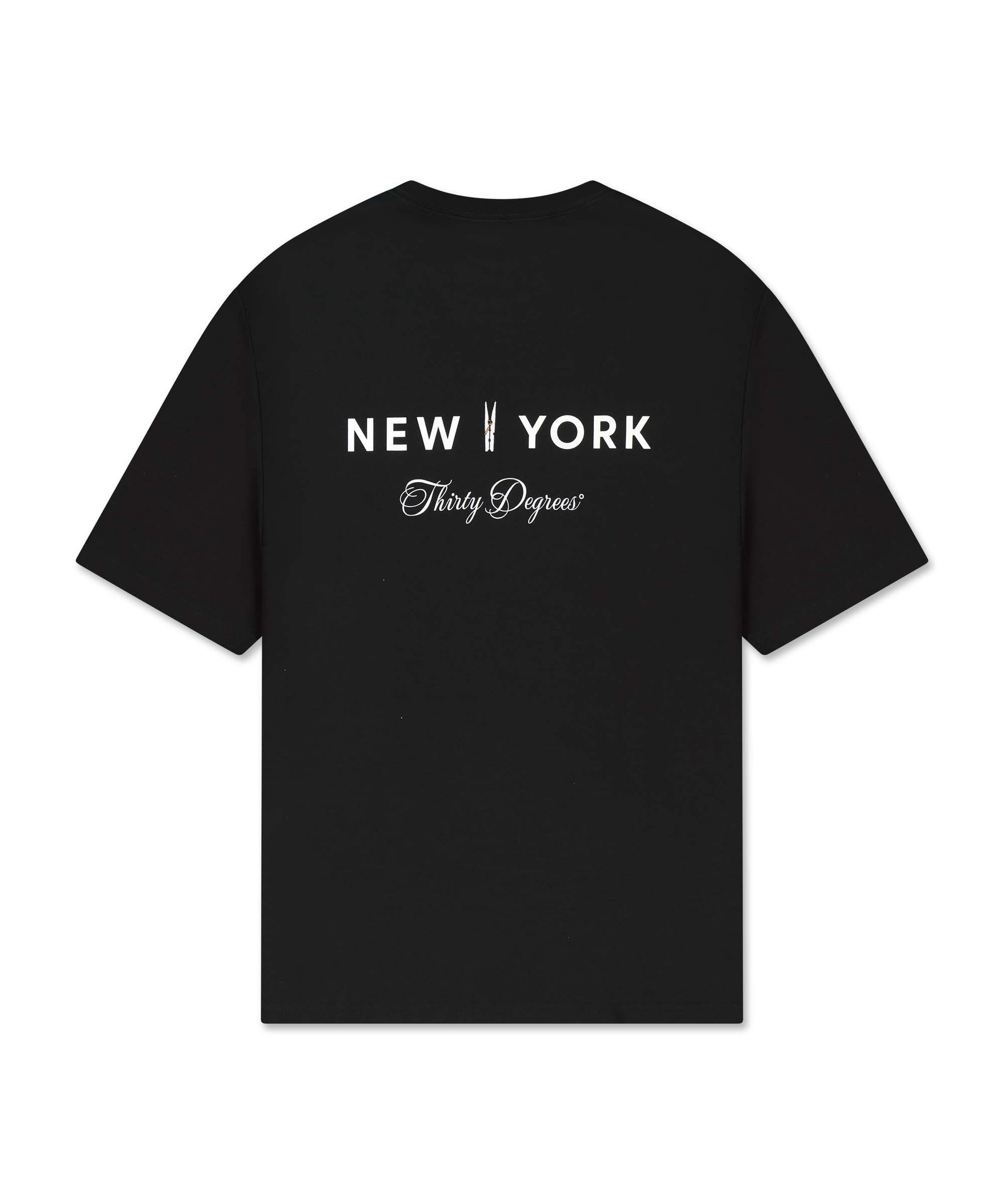 THIRTY DEGREES חולצה טי NEW YORK CLIP 30SS26-14