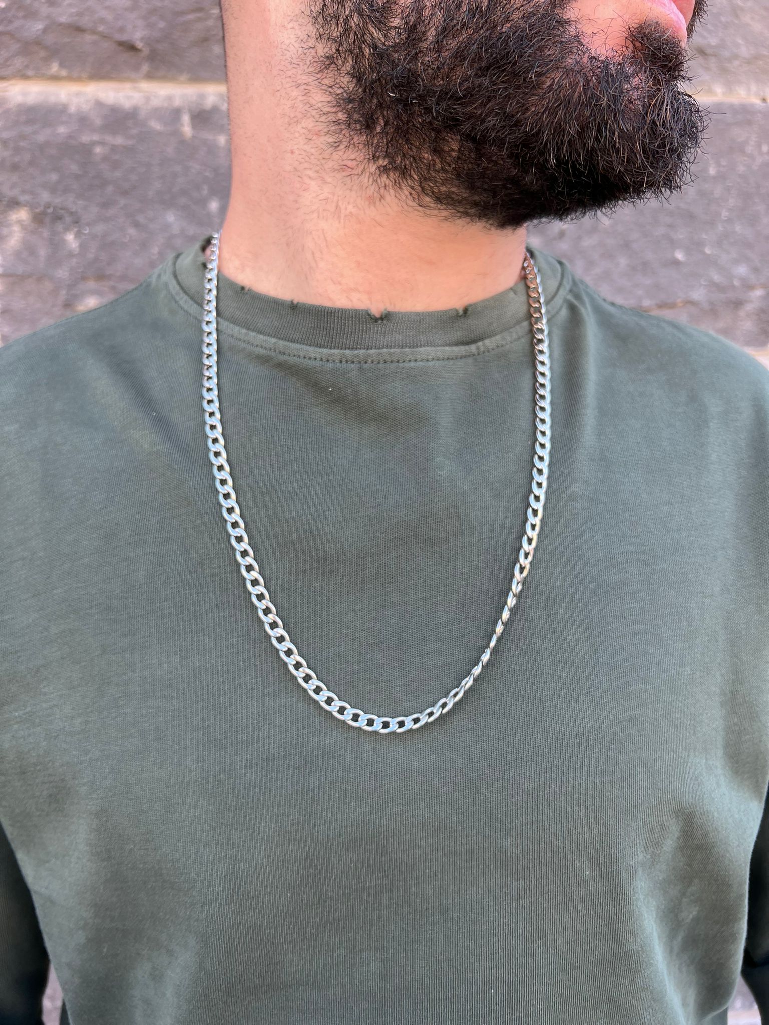 דה לוקה - טי וואש אוברסייז שרוול ארוך בצבע ירוק 7100 00