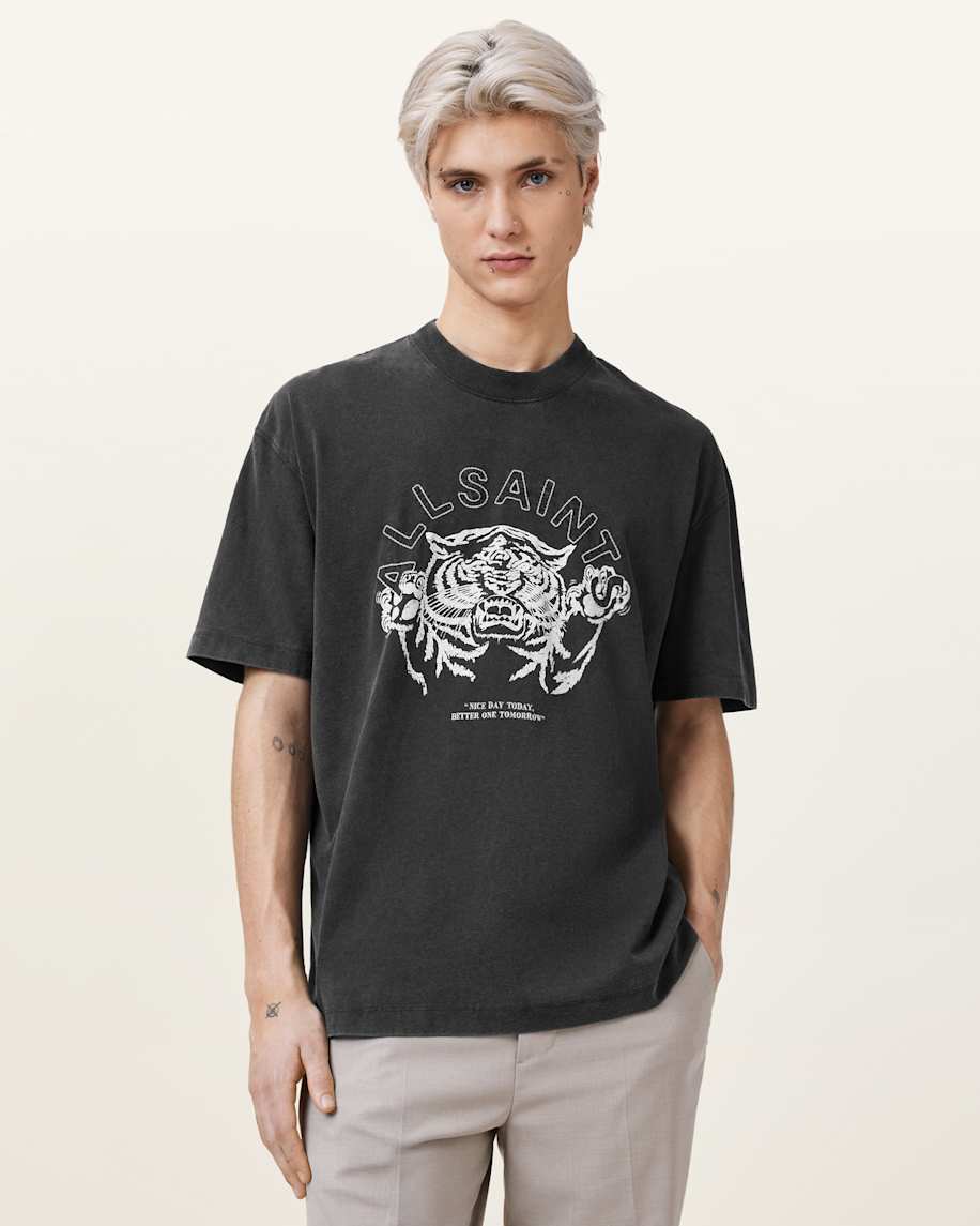 אולסיינטס - אוברסייז שרוול קצר M060PC Washed Black