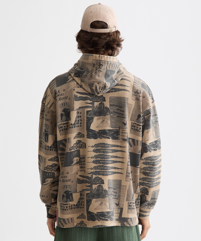 סקוץ' אנד סודה - קפוצ'ון עם הדפס 181706 260