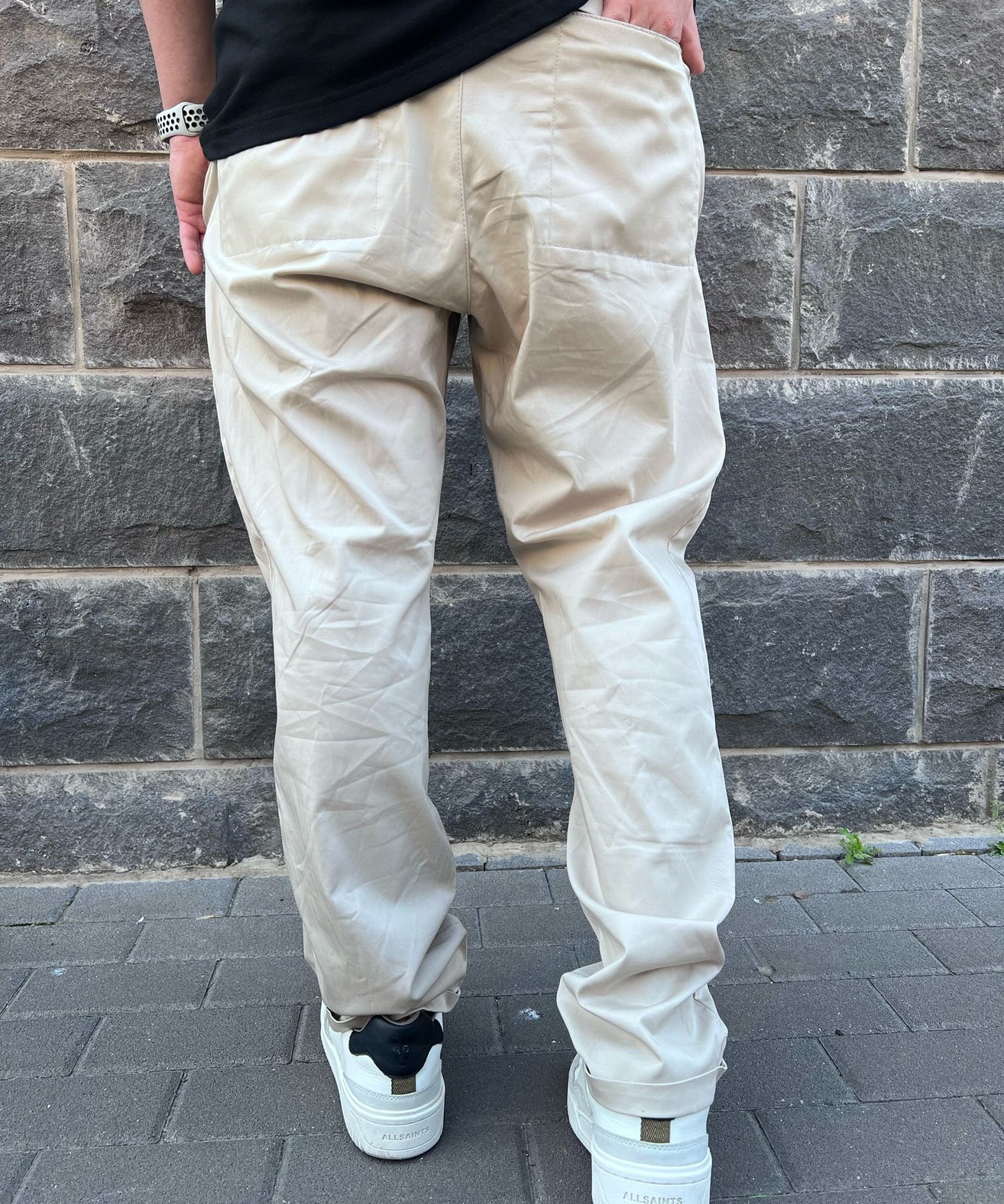 קרייזר - מכנסיים אוברסייז EMMA 25S02 ,BEIGE STRAIGHT