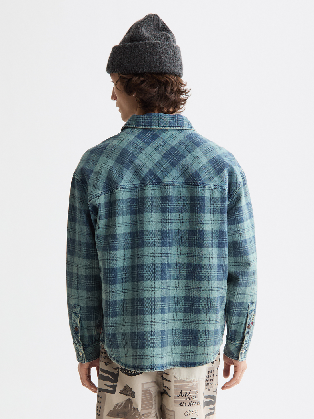 סקוץ' אנד סודה - חולצת ג'ינס משובצת 180860 410 FA25