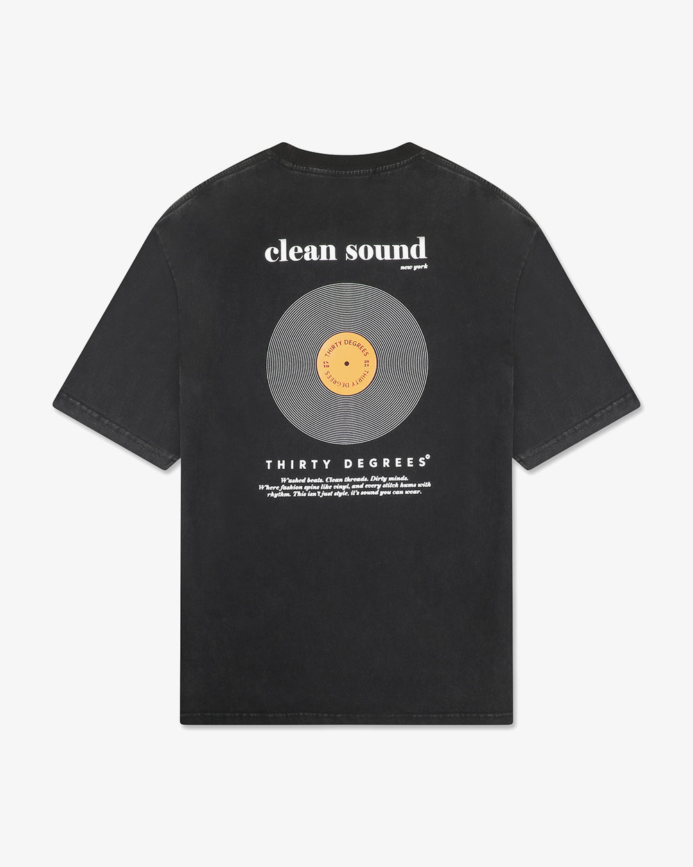 THIRTY DEGREES - 30FW26-22  3/4 טי אוברסייז Clean Soun Tee New