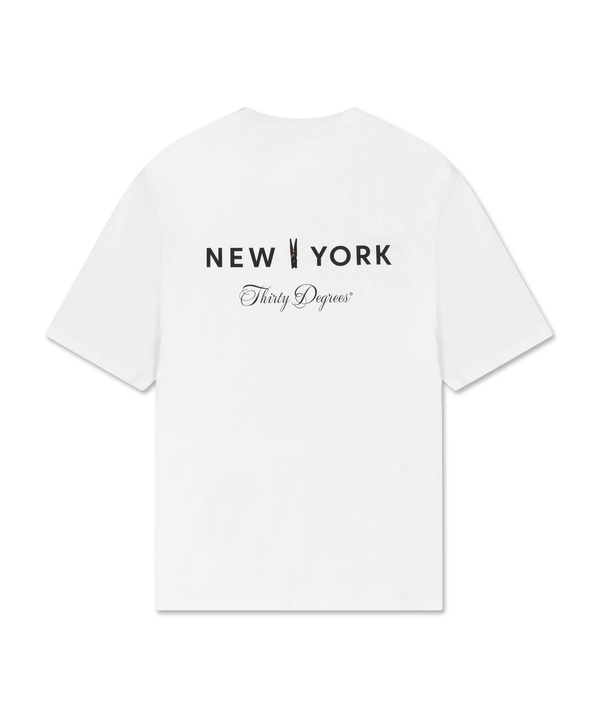THIRTY DEGREES חולצה טי NEW YORK CLIP 30SS26-14