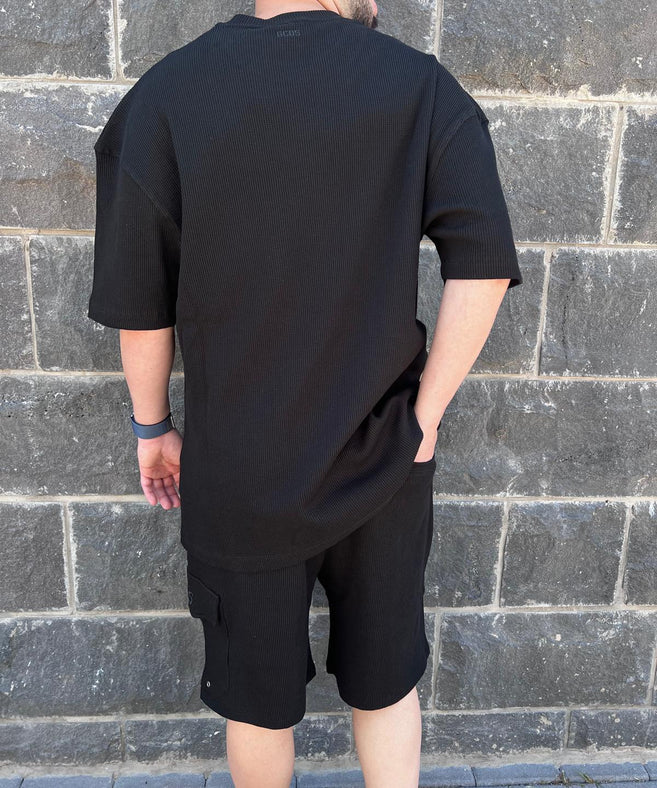 GCDS - חליפה וופל אוברסייז 100% כותנה GC251MS02