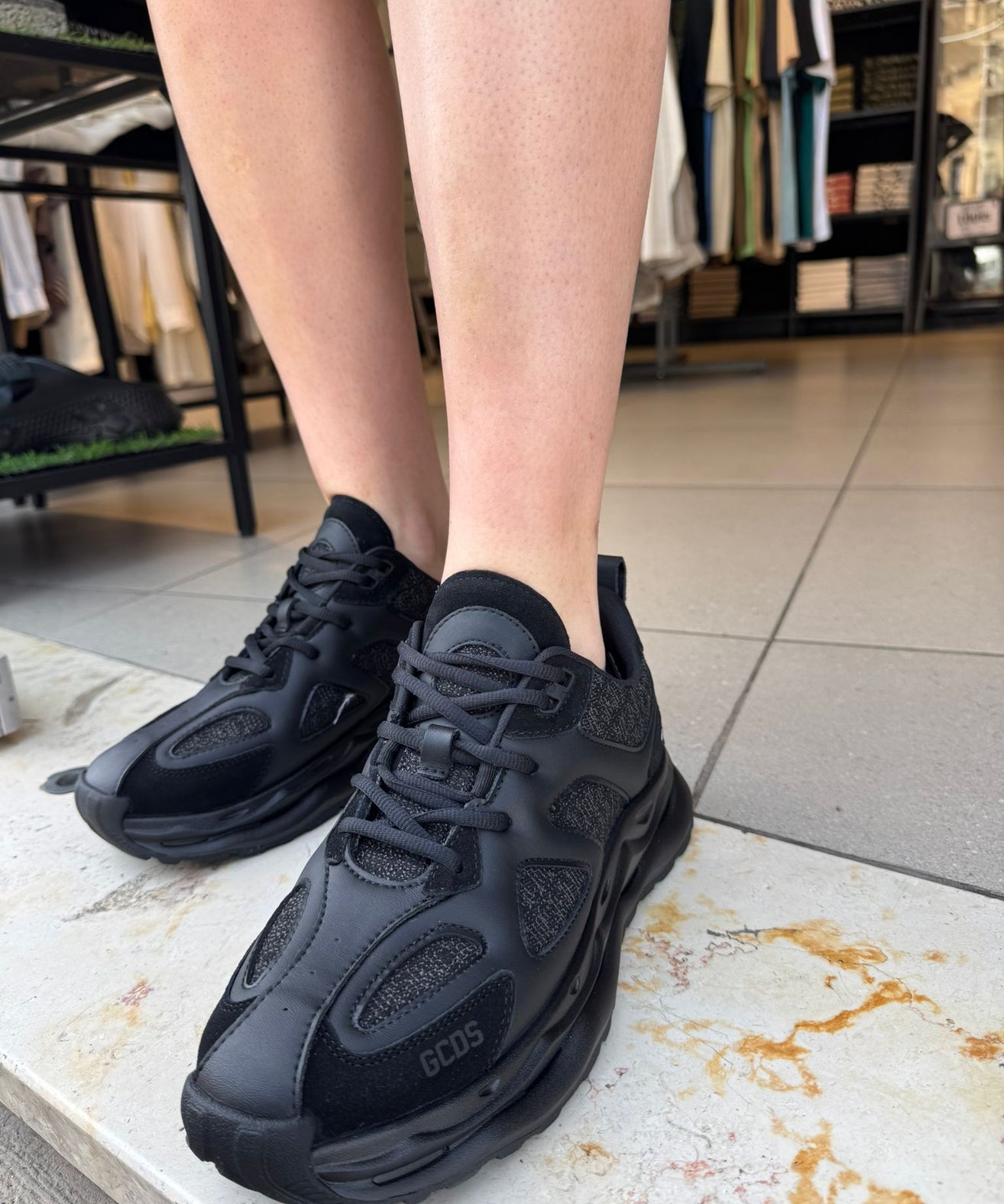 GCDS - סניקרס GC251MF12-001 BLACK