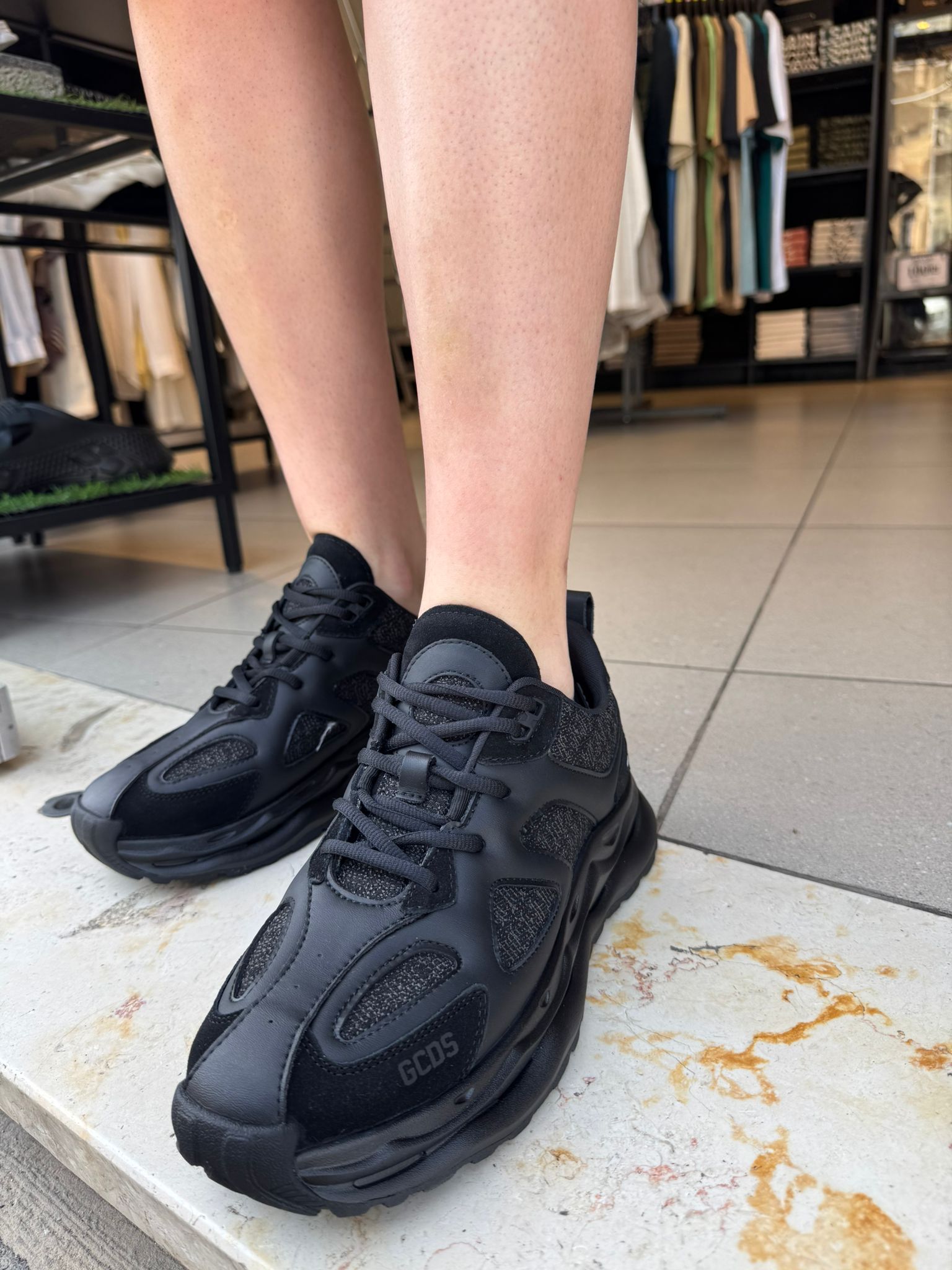 GCDS - סניקרס GC251MF12-001 BLACK