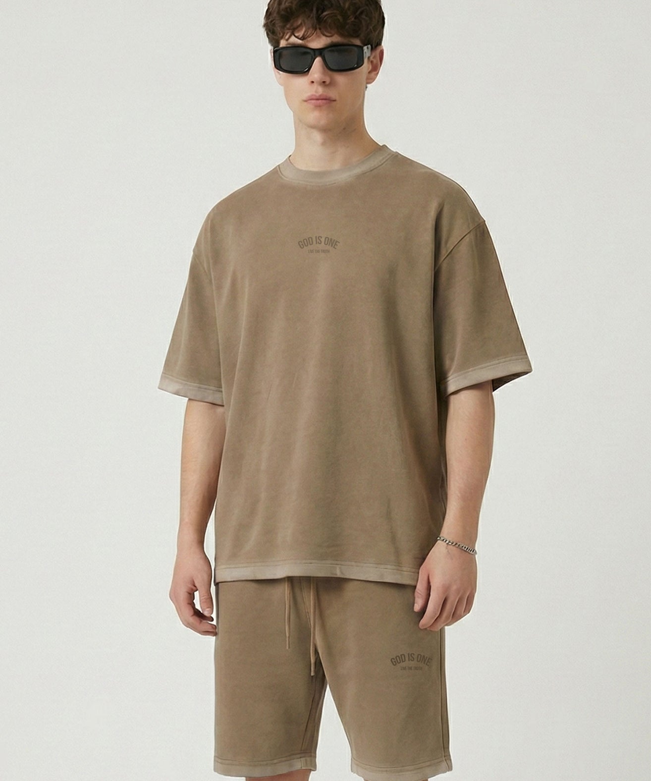 קרייזר - טי שירט באפקט דהוי אוברסייז Wash Tee27-102